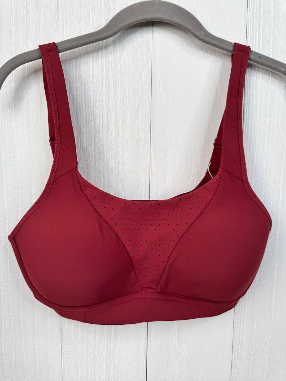 Lululemon Run Times Bra High Support Sports Bra Red Merlot 34D